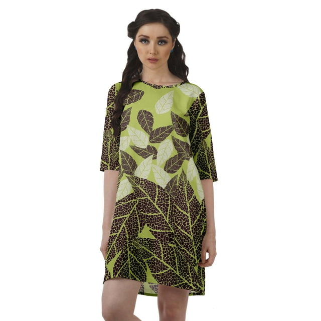 Moomaya Robe de Soirée Droite en Georgette Mousse à Encolure Dégagée pour Femmes Robe à Manches 3/4