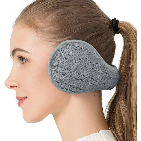 1Pcs Ear Muffs Winter Women, Womens Winter Earmuffs Unisex Warm Knit Ear Warmers Foldable Ear Muff For Women