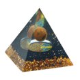 thumbnail image 1 of Pirámide de orgón hecha a mano de 6 cm, piedra de cristal de peridoto, orgonita, Chakra de equilibrio energético Tmvgtek Oficina Multiescena Multifunción, 1 of 8