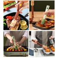 thumbnail image 6 of Silicone Basting Brush and Pastry Brush for Baking, Use as BBQ Grill Brush, Turkey Baster, Oil Brush for Cooking Brush - Food Brush - Sauce Brush for Kitchen - Silicone Brush Cooking (Brown), 6 of 7