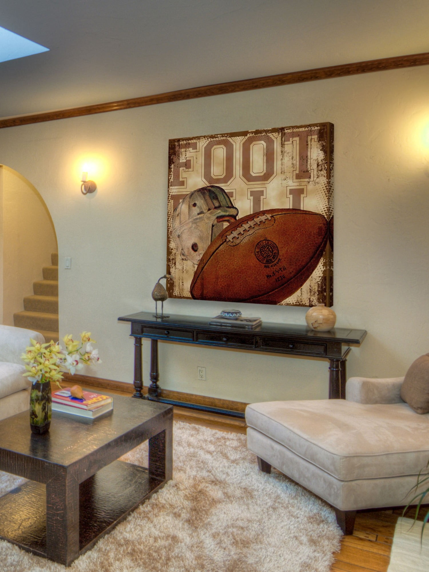 Marmont Hill Football by Saturday Evening Post Painting Print on Canvas