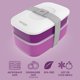 thumbnail image 3 of Bento Box Bentgo Classic con 3 compartimentos y juego de utensilios, color morado, 3 of 8