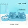 thumbnail image 6 of Grofry Double Pet Food Bowl And Water Bottle Set , Detachable Tilted Cat Dog Feeder Bowl with Automatic Water Dispenser for Small Medium Dogs Cats, 6 of 7