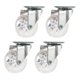 thumbnail image 5 of Juego de ruedas giratorias de 4 piezas, ruedas para silla de oficina, ruedas con placa giratoria de rotación de 360 grados, ruedas para silla, ruedas Sin freno, 5 of 8