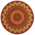 thumbnail image 1 of homeroots Décoration Intérieure 393643 Tapis Rond Orange 4 Pieds, 1 of 1
