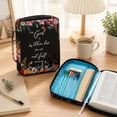 thumbnail image 4 of Bible Covers Bible Case Bible Bag, 10x7.5 in Bible Covers Canvas Bible Holder with Handle Fits for Standard Size Bible, Gifts for Women Men, 4 of 6