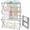 Gray, variant on KINGRACK Expandable Clothes Drying Rack, Foldable & Collapsible Steel Laundry Drying Racks, White
