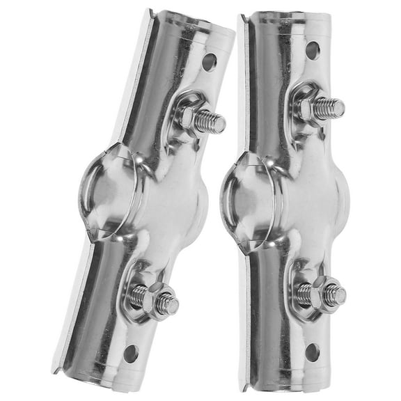 2Pcs Greenhouse Tube Connector Greenhouse Pipe Adapter Steel Pipe Clamp