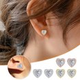 thumbnail image 1 of Ganfancp Par de Señoras Moda Diamante Perla Pendientes Joyería Ofertas Del Día Liquidación 1 Par de Pendientes, 1 of 4