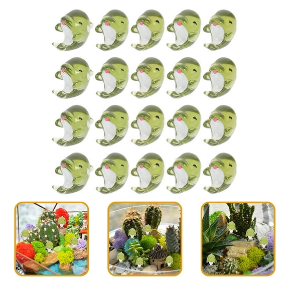 FRCOLOR 20pcs Cute Miniature Desktop Dolphin Figurines Cartoon Dolphin Statues Desktop Dolphin Decoration