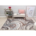 thumbnail image 2 of Mason Brooks Cressida CA10A River Reflection Abstract Contemporary Gray Area Rug, 2'6" x 4', 2 of 7