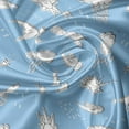 thumbnail image 5 of Ambesonne Rain Window Valance, Cartoon Weather, 54" X 12", Pale Azure Blue White, 5 of 5
