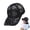 Black, variant on Solar Hat with Built-in Fan, USB Portable Cooling Cap, Adjustable Strap, Lightweight Breathable for Outdoor, Camping, Beach, Travel, Polyester
