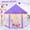 03-Purple Tent with Star Lights, variant on EVOIONOS Princess Tent for Girls Age 4-7, Princess Tent with Star Lights, Kids Play Tent for Girls Indoor, Princess Castle Playhouse Tent for Toddlers, Purple Princess Toy Tent 55x53 inch