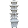 Exaco EZGRO-5W EzGro Hydroponic Vertical Container Gardening System, White