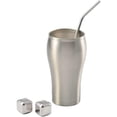 thumbnail image 2 of Small Circle Tray Stainless Steel Ice Cubes Reusable Metal Stones with Whisky Keep Cold, 2 of 3