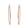 thumbnail image 2 of Bling Jewelry Womens Delicate Minimalist Dangle Earrings Rose Gold Plated  Sterling Silver Threader, 2 of 5