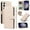 Beige, variant on Allytechgroup For Samsung Galaxy S24 FE Case Wallet, Premium PU Leather Cards Slots Hand Wrist Shoulder Strap Flip Cover Stand Protective Phone Case for Samsung Galaxy S24 FE, Purple