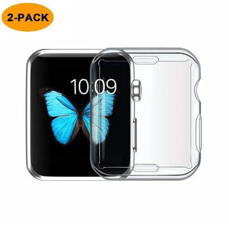 Apple Watch Accessories 44mm, 2019 New iWatch Overall Protective Case TPU HD Clear Ultra-Thin Cover for Apple Watch Series 4[2-Pack],