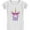 White, variant on Gift for 5 Year Old Girl Unicorn 5th Birthday Infant Girls' Fitted T-Shirt 4T Lavender