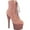 Baby Pink Faux Suede/Baby Pink Multi Mini Glitter, variant on Women's Pleaser Adore 1020FS Bootie