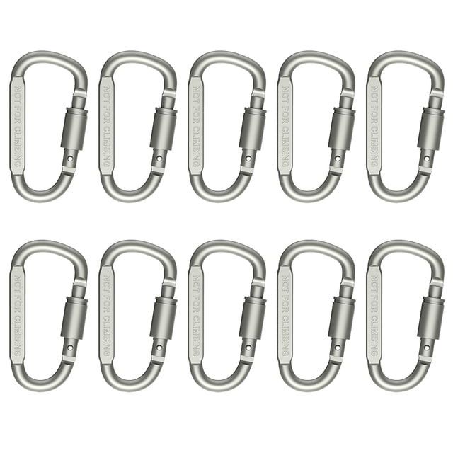 10 Uds multifunción EDC mochila mosquetón llavero al aire libre Universal D-ring Snap Clip hebilla herramientas de escalada Hugtrwg Para estrenar