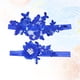 thumbnail image 3 of 1 par de ligas de encaje azul para novia, decoración para el pie, para boda, novia, anillo para el muslo, banda floral sexy para la pierna, adornos de lentejuelas, accesorio, 3 of 7