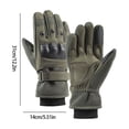 thumbnail image 3 of A 2Pc Men'S Winter Gloves With Rubber Shell Protection, Velvet Lining, Touchscreen Compatibility And Enhanced Grip For Outdoor Activities, Cycling And Hiking 11.8X5.3In 0.52Lb, 3 of 8