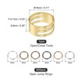 thumbnail image 2 of 600uds Abierto Salto Anillo Kit, 8mm O Anillo Conectores para Joyería Fabricación Bricolaje con Salto Anillos Abrir/Cerrar Herramientas, 1 Juego 6 Colores, 2 of 6