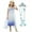 Short sleeve+Accessories, variant on HAWRR Frozen 2 Snow Queen Elsa Princess Costume Short Sleeve Elsa Girl Dress with Cape