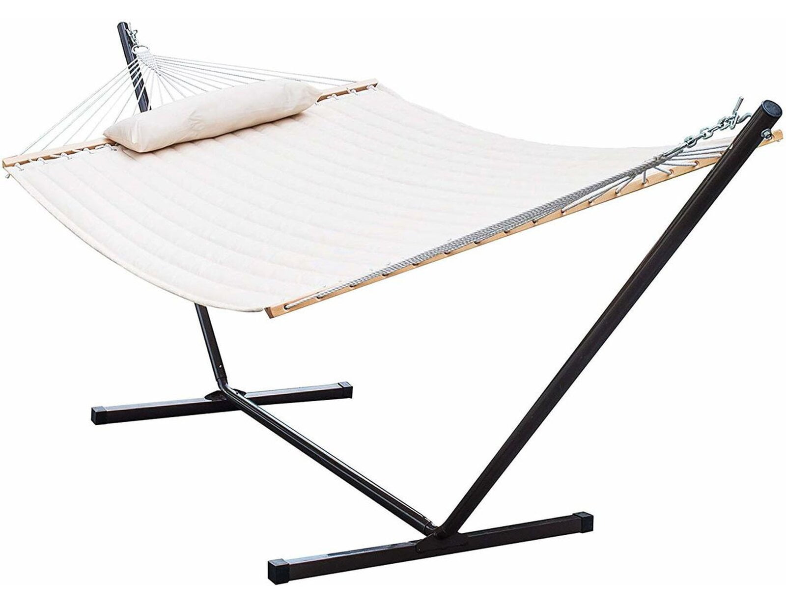 Nuirfield Quilted Fabric Camping Hammock with Stand, Hammocks provide