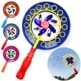 thumbnail image 2 of Kids Bubble Wand Set Creative Windmill Design Bubble Maker Bubble Toy for Party(Without Bubble Solution), 2 of 10