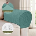 thumbnail image 3 of Wishrage 2PCS Velvet Couch Arm Covers Stretch Armrest Covers for Chairs Couch Armchair Slipcovers Armchair Covers for Arms Furniture Protector for Sofa Recliner with Twist Pin, 3 of 7