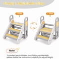 thumbnail image 4 of Towallmark Toddler Step Stool for Bathroom Sink, Kids Standing Tower, 3 Step Stool with Safety Handles for Kitchen, Bed, Toilet Potty Training, Non-Slip Three Step Ladder for Child Learning, 4 of 7