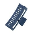thumbnail image 4 of Unique Bargains 1 Pc Fashion Rectangle Frosted Hair Clips Hairdo Clip for Home Navy Blue, 4 of 5