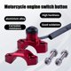 thumbnail image 4 of ORAEVY Botón universal del interruptor de parada del motor de la motocicleta CNC con placa posterior de montaje compatible con Honda CR125 CRF250 CRF450 XR250 - Rojo, 4 of 5