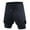 Black, variant on Wancir Men's 2 in 1 Running Pants Quick Dry Gym Workout Shorts Athletic Compression Pants Sweatpants for Men with Pockets