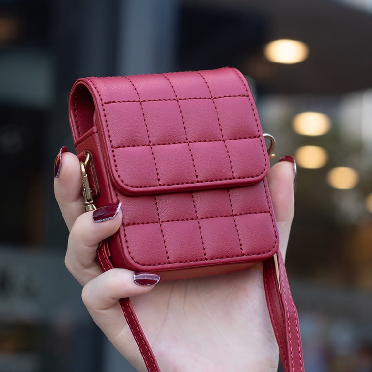 Dteck Mini Crossbody Flip Phone Purse for Women, Phone Bag for