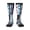 3 Black, variant on Us Thin Blue Line Flag Of Chicagoan Knee High Socks for Women Long Leg Warmers Socks
