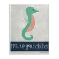 thumbnail image 2 of Stupell Pick Up Your Clothes Seahorse Wall Plaque Art, 10 x 0.5 x 15, A 10 x 15, 2 of 5