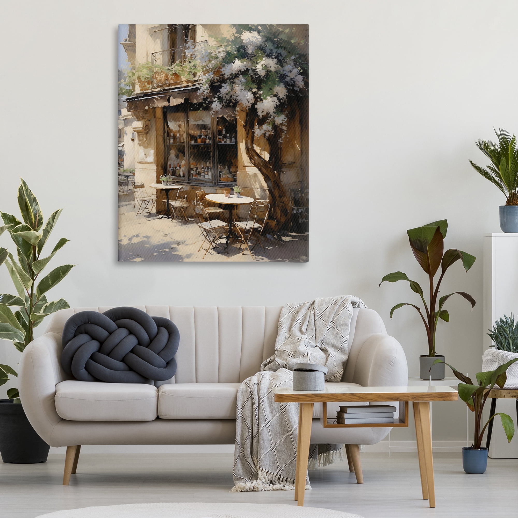 Stupell Industries Sunlit French Cafe Terrace Canvas Wall Art, design by Creative Studio