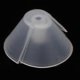 thumbnail image 2 of Lot de 10 bouchons d'oreille flexibles en silicone, en forme de corne, transparents, blancs, 2 of 4