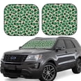 thumbnail image 1 of Saiise Happy St. Patrick's Day for Foldable Car Sun Shades (2-Pack) Offer Sun Protection with an Easy-fold Design for Convenient Windshield Shading-Small, 1 of 6