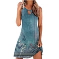 thumbnail image 2 of BRGZLK 2026 Summer Sequin Dress for Women Trendy Sleeveless Round Neck Dress Costume Prom Concert Party Outfit Navy XL, 2 of 5