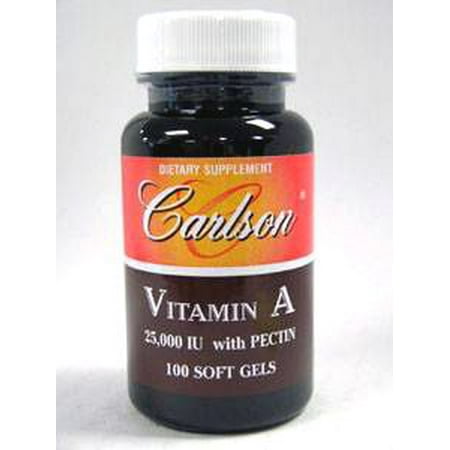 Carlson Labs, vitamine A avec 100 caps Pectine
