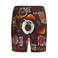 thumbnail image 2 of Lsque A Cup Of Black Coffee On A Saucer Mens Sleep Pajama Shorts,Short Pajama Pants, Cotton Ultra-Soft Knit-3X-Large, 2 of 9