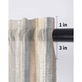 thumbnail image 6 of Beige Grey Curtains 45 Inch Length, Sheer Curtains for Bedroom Living Room Window Abstract Mottled Art Retro Modern Painting Rod Pocket Drapes Kitchen Curtains Small Half Window 52"x45" 2 Panels, 6 of 6