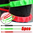 thumbnail image 2 of Cadenas de nieve antideslizantes para motocicletas y bicicletas Bridas antideslizantes Herramienta de emergencia para neumáticos de motocicleta Accesorios de invierno 3/5 piezas, 2 of 5