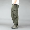 thumbnail image 2 of Men’s Lightweight Water Repellent Zip Off Hiking Pants, Stretch Straight Multi Pocket Travel Cargo Trousers, 2 of 9