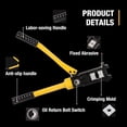 thumbnail image 2 of LCyindu 16T Hydraulic crimping tool 8AWG-600MCM Cable crimping Tool 2.2 cm stroke hydraulic lug crimping device Electric terminal crimping machine with 13 pairs of mold set,YQK-300, 2 of 7